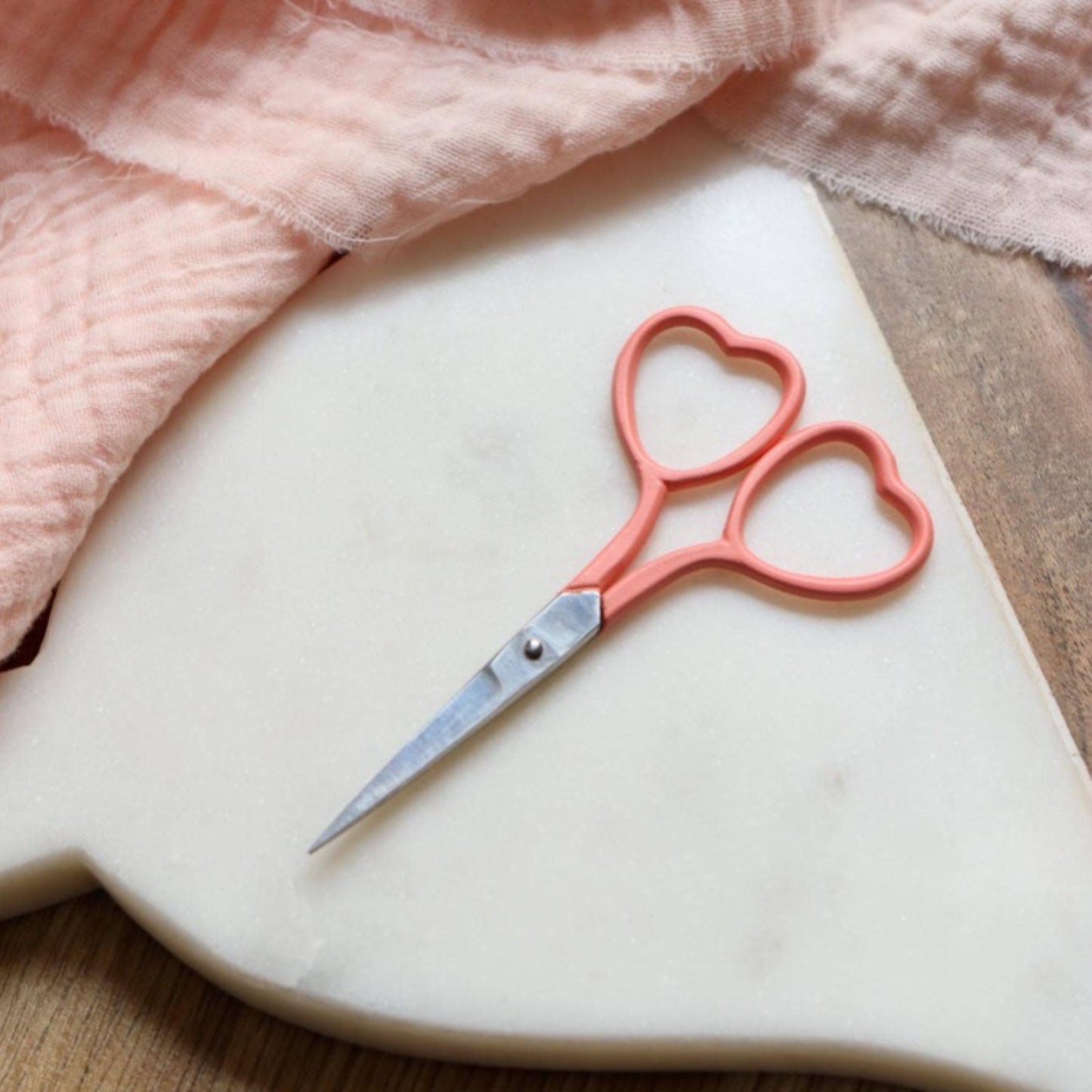 Pink Heart Embroidery Scissors