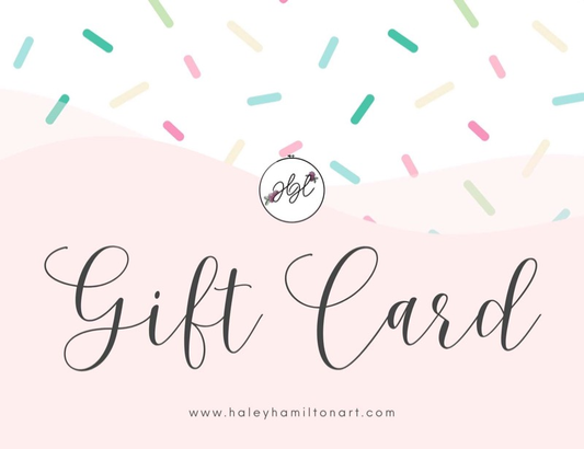 Embroidery Gift Card