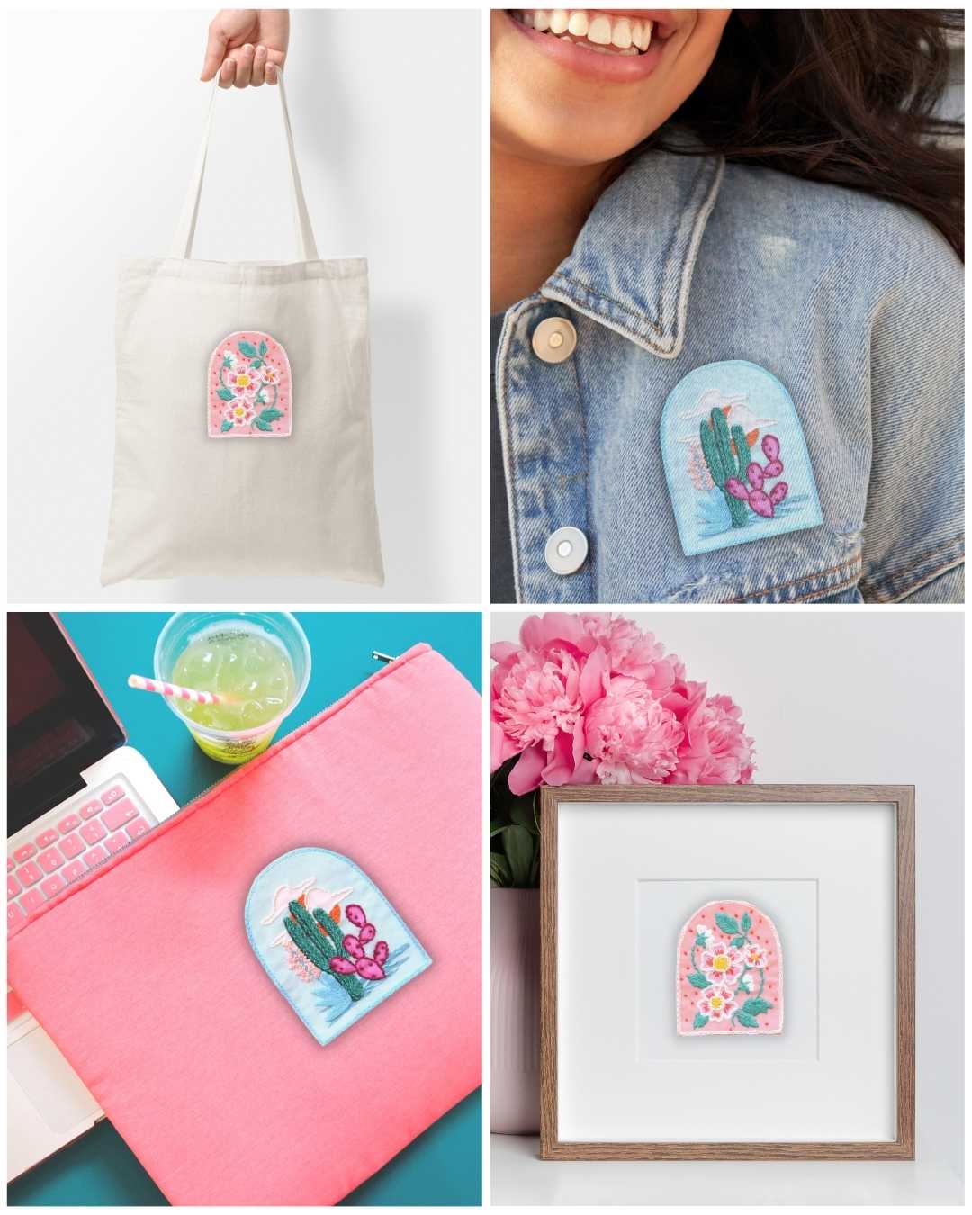 Ways to style a hand embroidered patch
