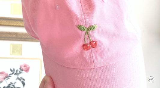 The Easiest Way to Hand Embroider a Cap for Summer
