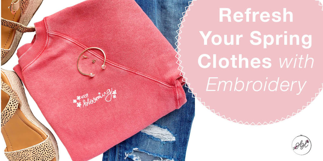 Embroidered clothing and sweatshirt DIY tutorial