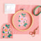 DIY Floral Embroidered Patch Kit