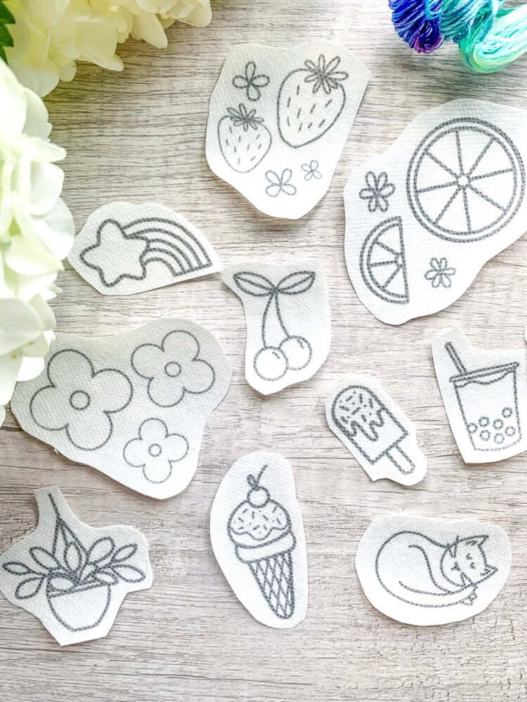 embroidery stick and stitch stickers