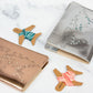 Stitch Where You've Been Passport Cover Kit in silver and rose gold from Chasing Threads