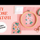 DIY Floral Embroidered Patch Kit